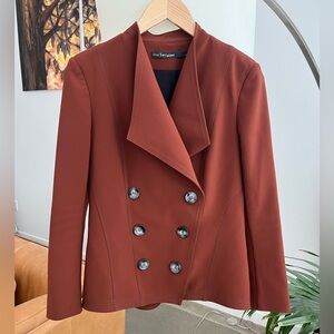 Iris Setlakwe Rust Button Jacket w/Tie